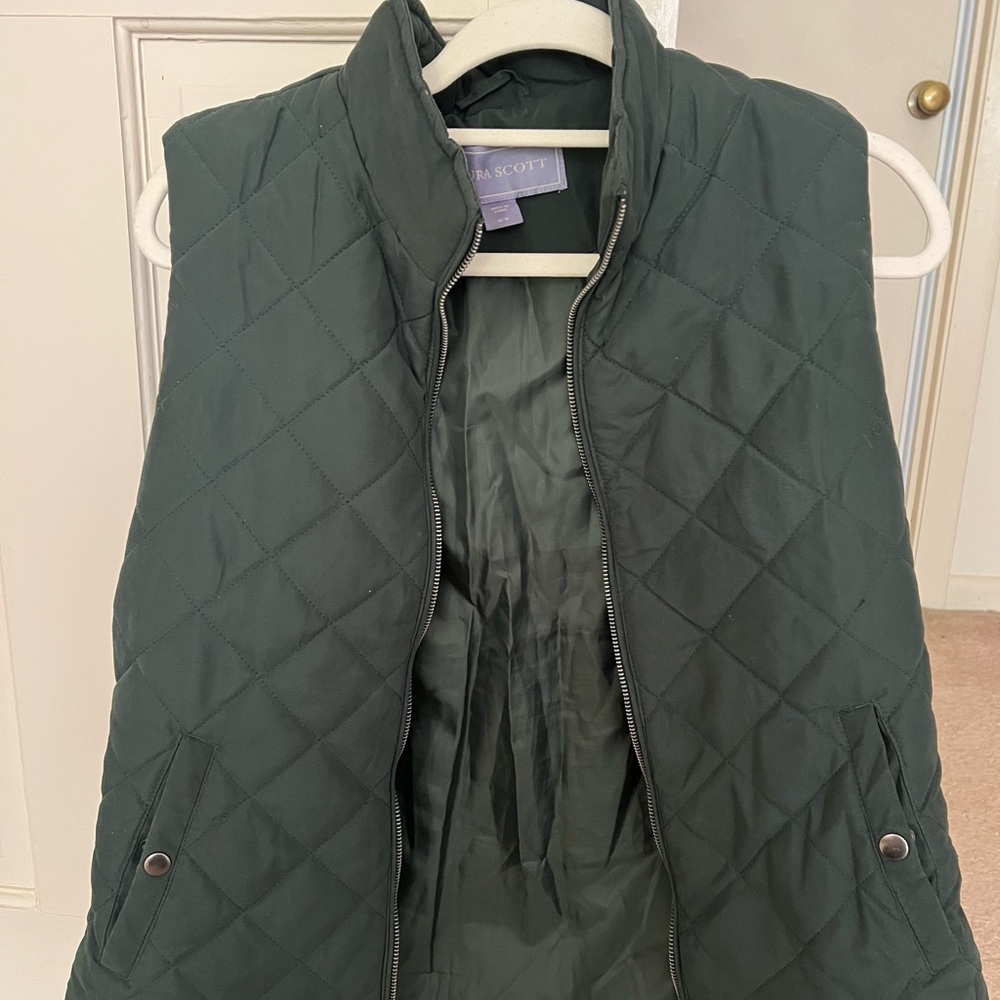 Green Quilted Women's Vest